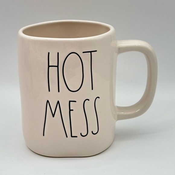 Rae Dunn Other - Rae Dunn HOT MESS Ceramic White/ivory Mug